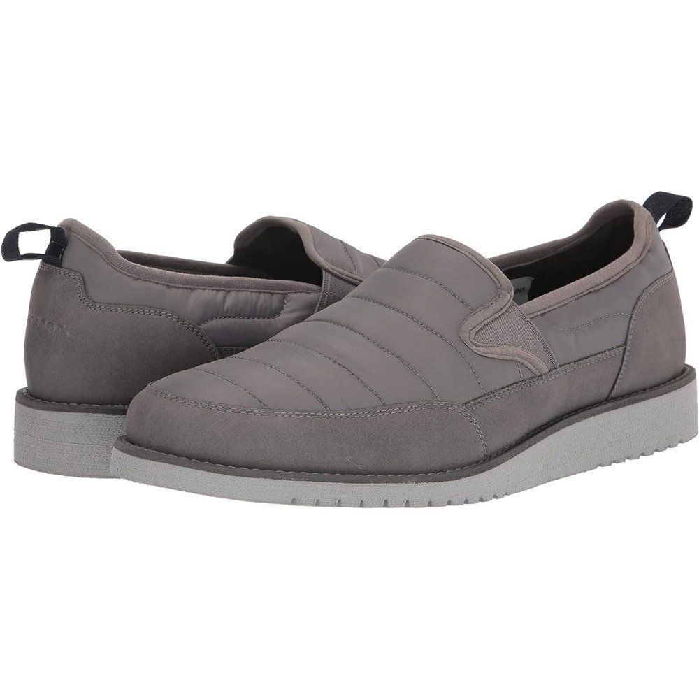 Rockport Men's Axelrod Quilted Lightweight Soft Slip On Shoes Grey Size 9W NWT